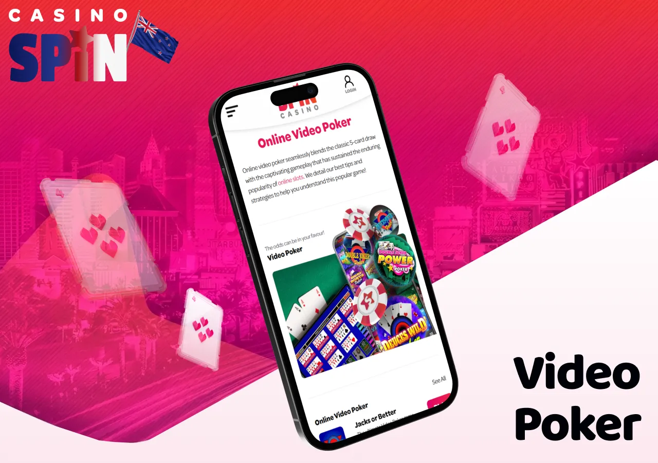 Video poker combines classic poker gameplay with slot machine features.